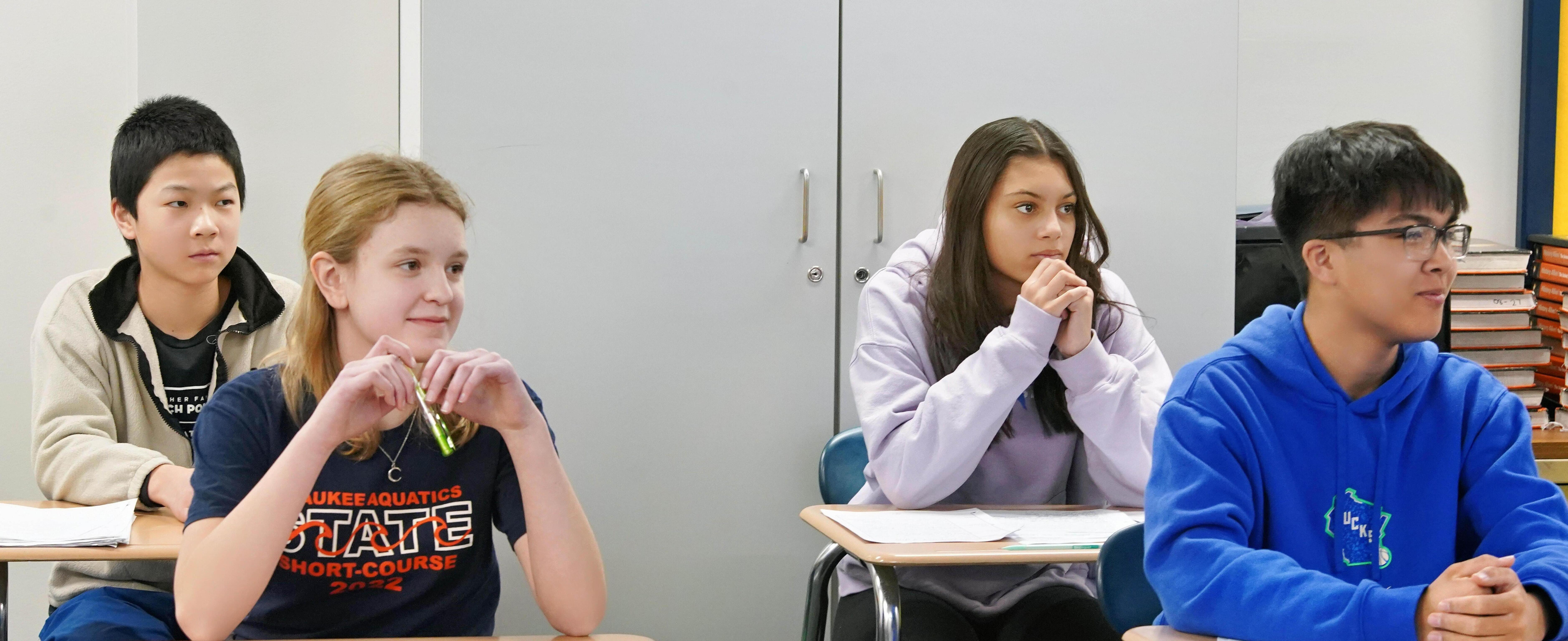 Students at desks