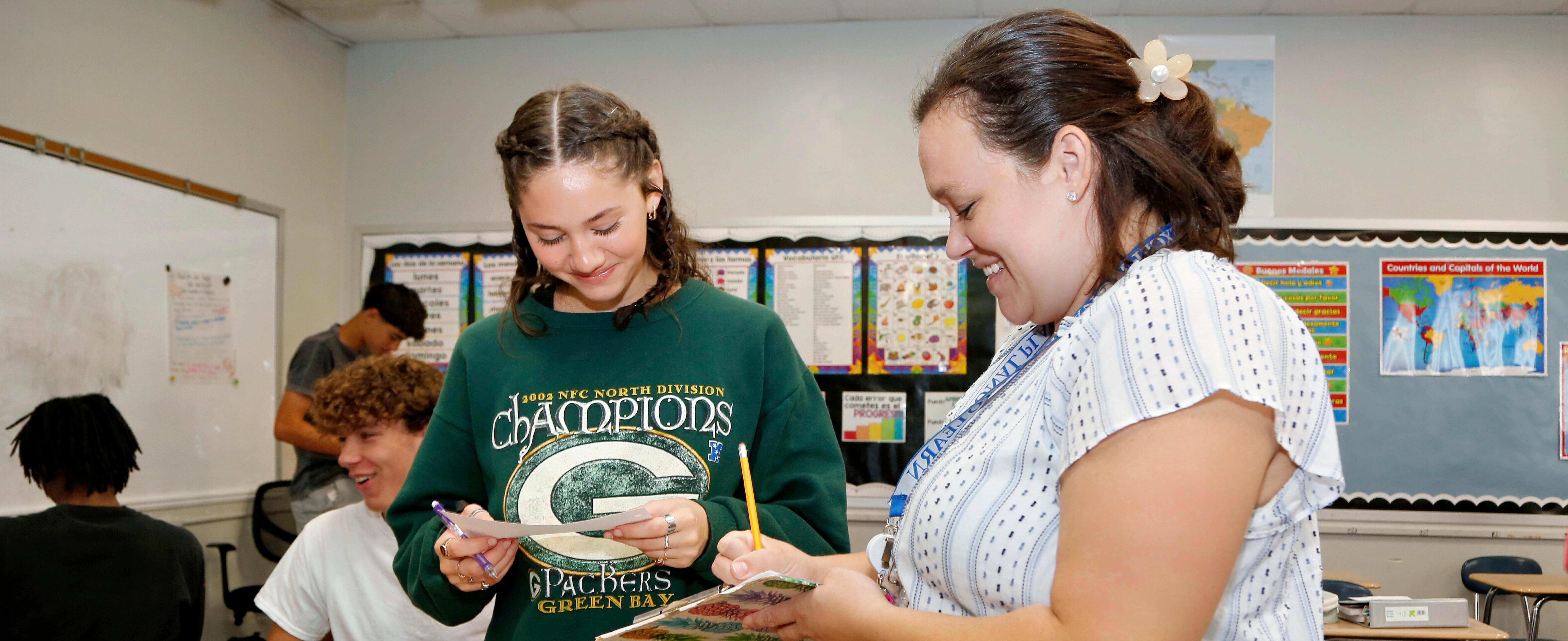 Student and teacher