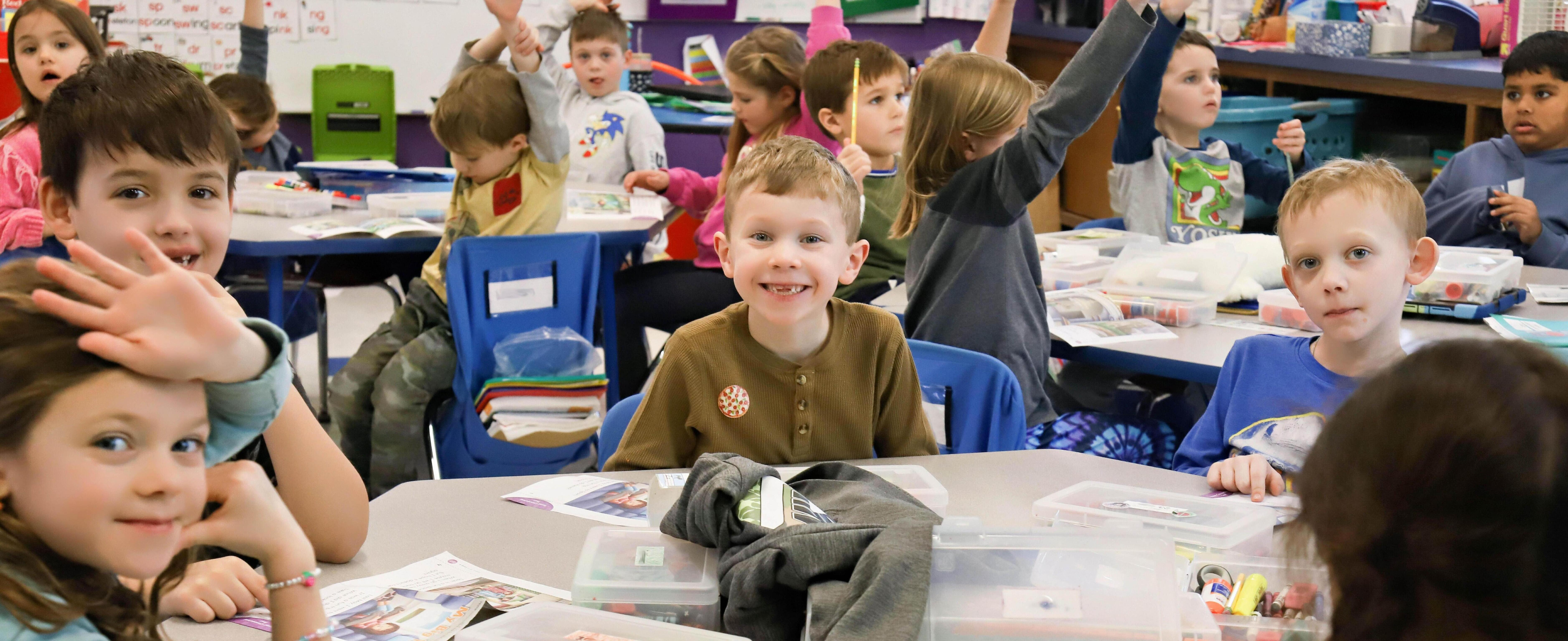 Students in class