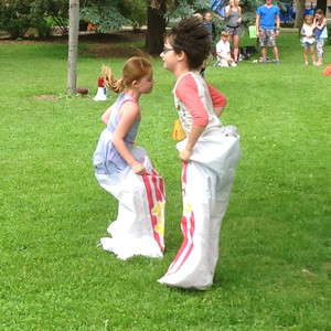 students participating in the second grade olympics